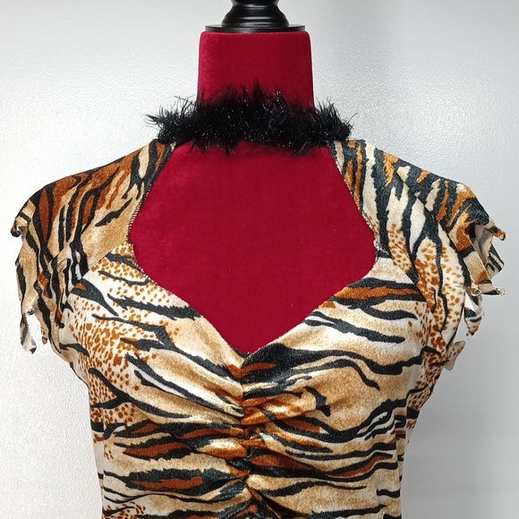 Rubi's tiger adult costume women's 8 - 10 animal tiger forest cat jungle - Picture 5 of 10